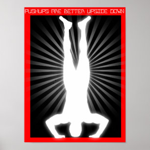 "Les pousses sont mieux à l'envers" affiche RX