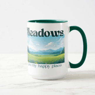 Les prés sont mon endroit heureux Mug