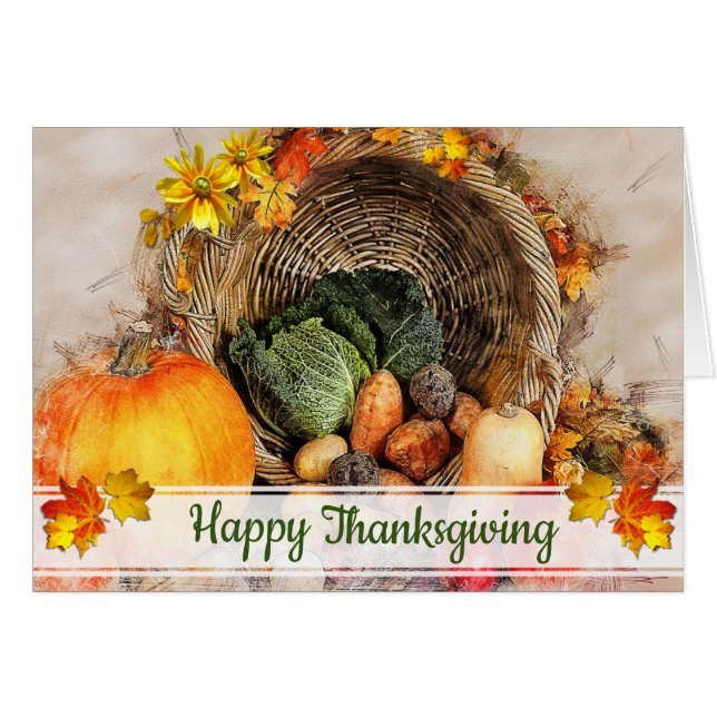 Les produits d'automne de Thanksgiving (Devant horizontal)