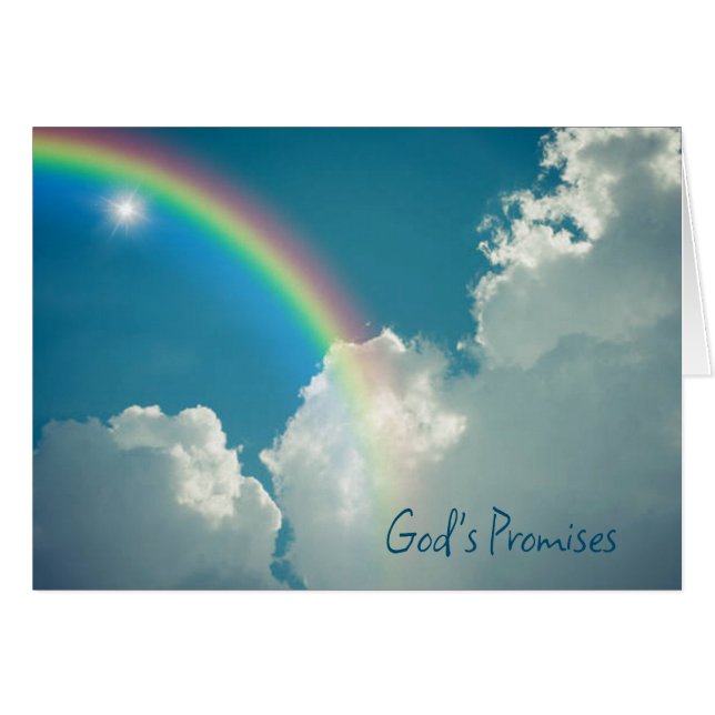 Les promesses de Dieu Ciel arc-en-ciel chrétien (Devant horizontal)