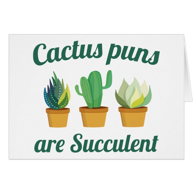 Les Puns De Cactus Sont Succulents (Devant horizontal)