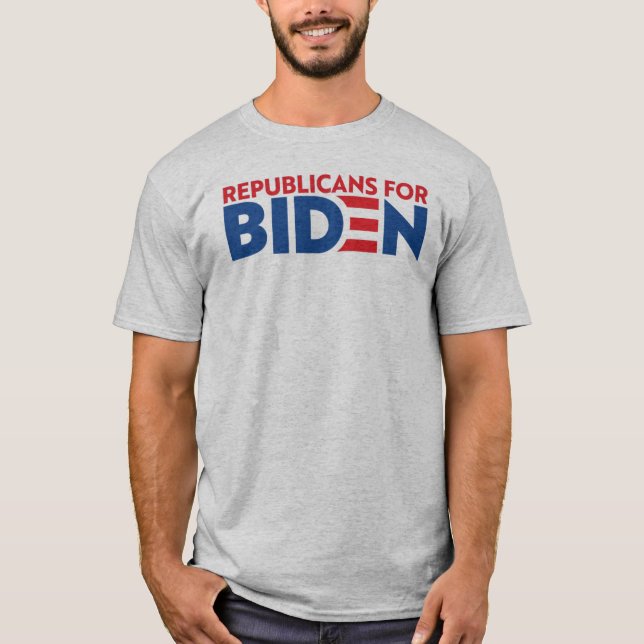 Les Républicains pour le T-shirt gris Biden Unisex (Devant)