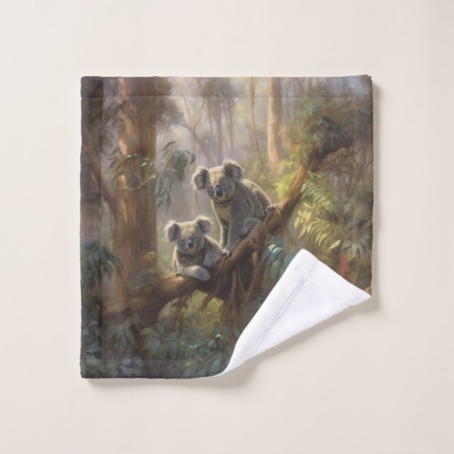 Les rêves de la forêt de Koala (Gant de toilette)