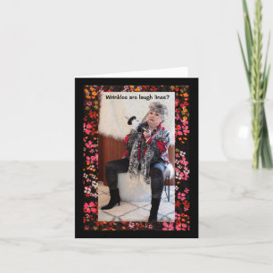 Les rides sont des rires ? Pas de carte de voeux d