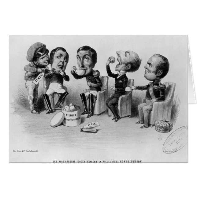 Les rois Absolus forcés d'avaler la pilule (Devant horizontal)