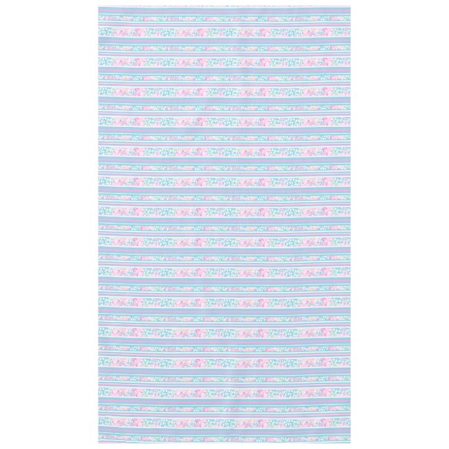 Les roses roses, bleu, rose, blanc barre la nappe (Devant)