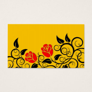 Les roses rouges de tourbillonnement, jaunissent