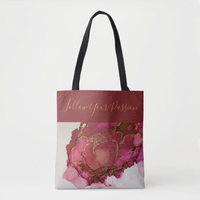 Les roses sont Sacs fourre-tout rouges (Devant)