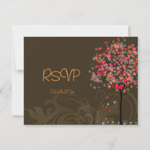 Les RSVP Mariage de automne/Arbre d'érable nécessi