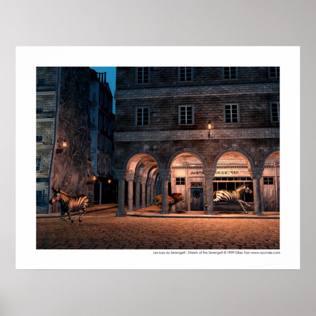 Les rues du Serengeti - Streets of the Serengeti Poster (Vorne)
