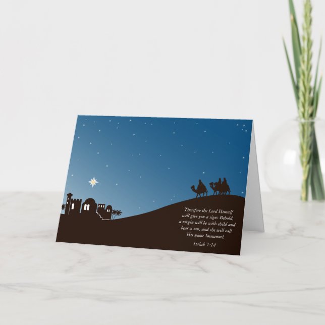 Les sages le cherchent toujours carte de Noël (Devant)
