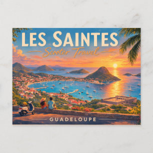Les Saintes Guadeloupe Sonnenuntergang Reise Postkarte
