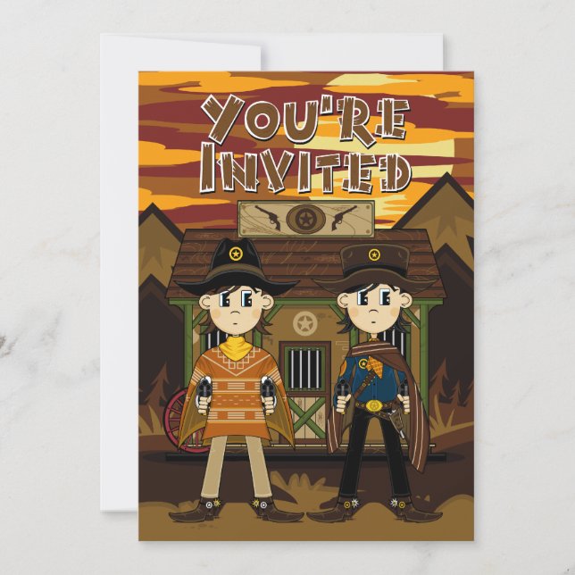 Les shérifs de Cowboy au Invitation du Jail Party (Devant)