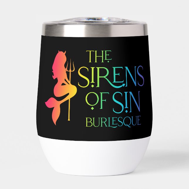 Les sirènes de la Coupe Sin Rainbow Logo Isolée (Avant)