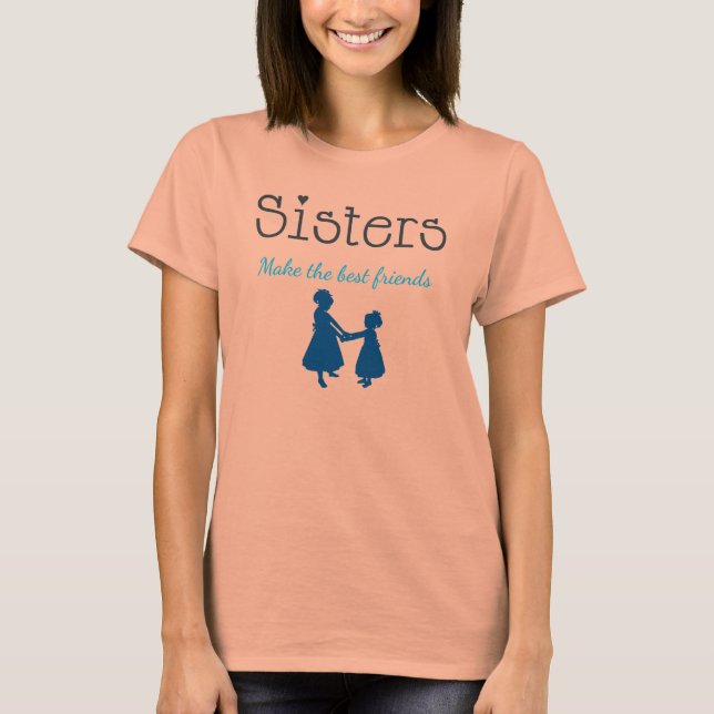 Les soeurs fabriquent les T-shirts Best Friends (Devant)