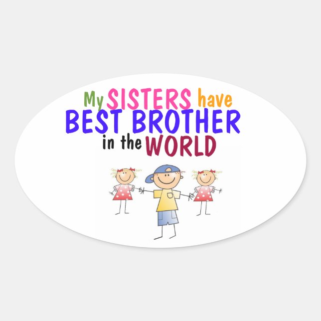Les soeurs ont un Sticker Meilleur Frère (Devant)