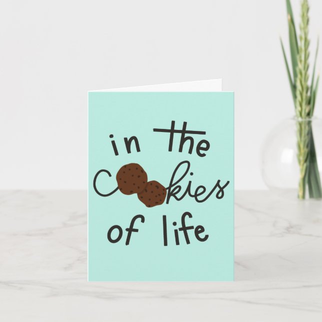 "Les soeurs sont les puces au chocolat" carte d'an (Devant)