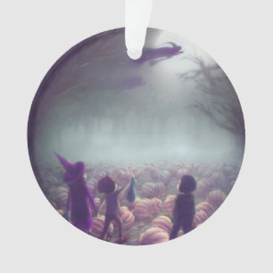 Les sorcières de patchs Citrouilles qui volent da