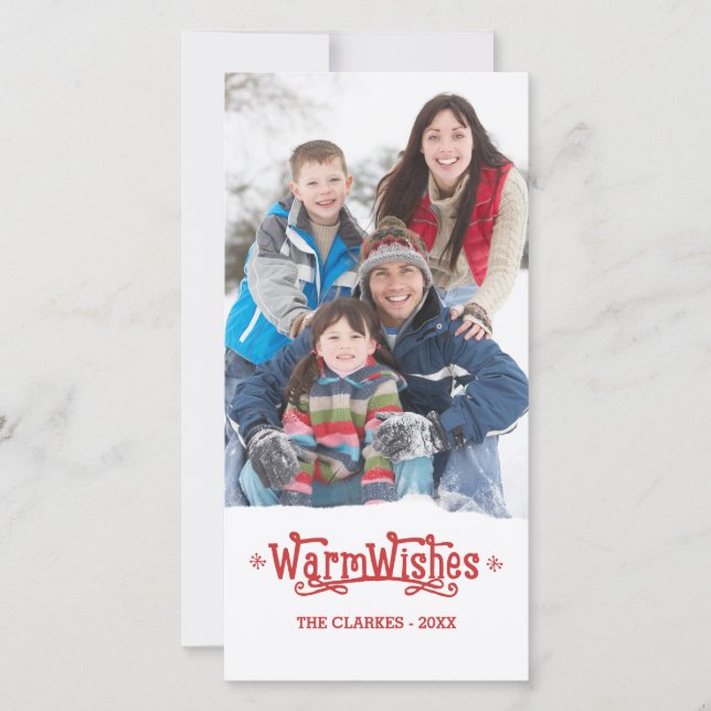 Les souhaits chauds | Carte photo de vacances (Devant)