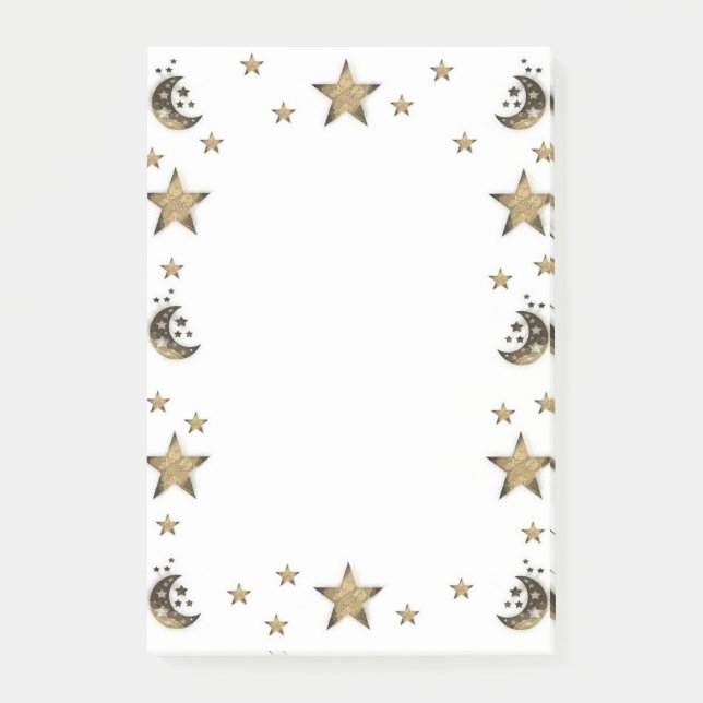 Les Stars et la Lune Post-it® Notes 4 x 6 (Devant)