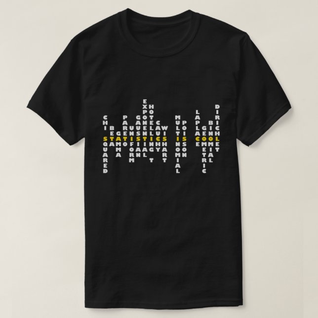 Les statistiques est T-shirt frais (la couleur (Design devant)