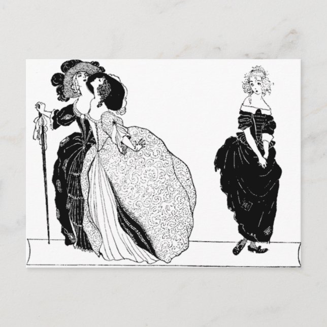 Les Stepsisters et la carte postale Cinderella Vin (Devant)