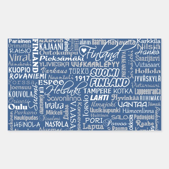 Les stickers des villes finlandaises (Devant)