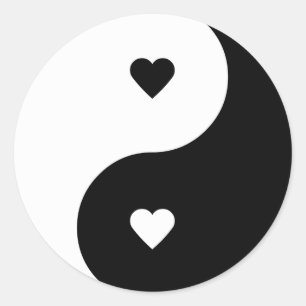 Les stickers Love Yin Yang
