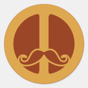 Les stickers Peace Stache