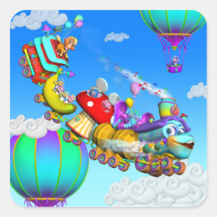 Les Stickers Train Giggle Belly