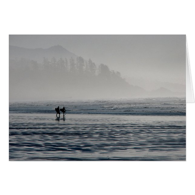 Les surfeurs dans la brume. (Devant horizontal)