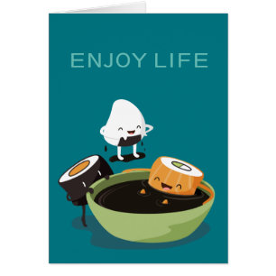 Les sushi apprécient le temps de bain drôle