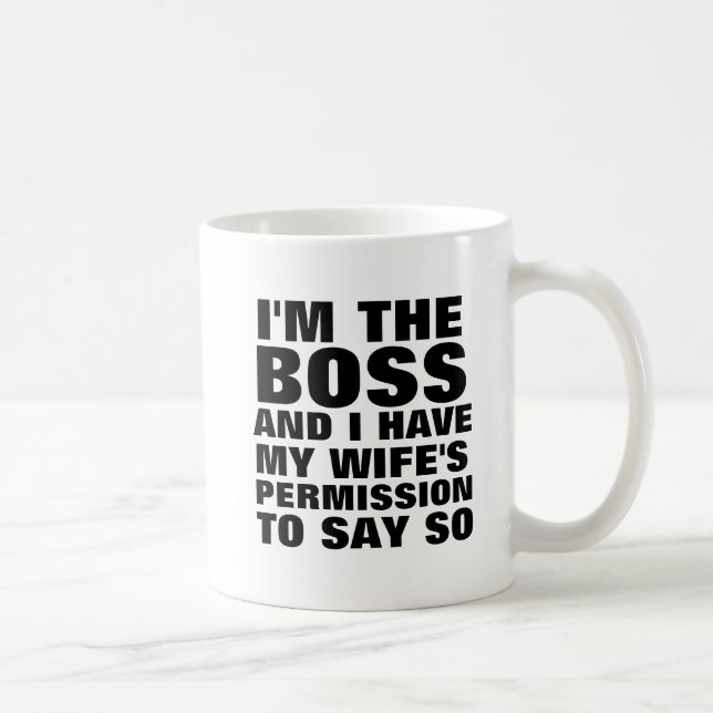 Les tasses de café pour mari, je suis le patron (Droite)