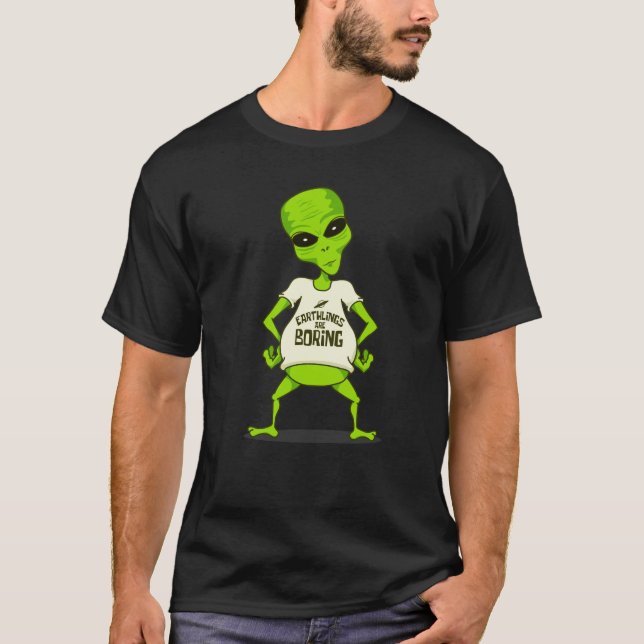 Les Terriens sont ennuyeux - Les T-shirts de l'Ali (Devant)