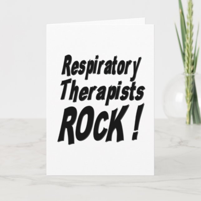 Les thérapeutes Respiratoires Rock! Carte de vœux (Devant)