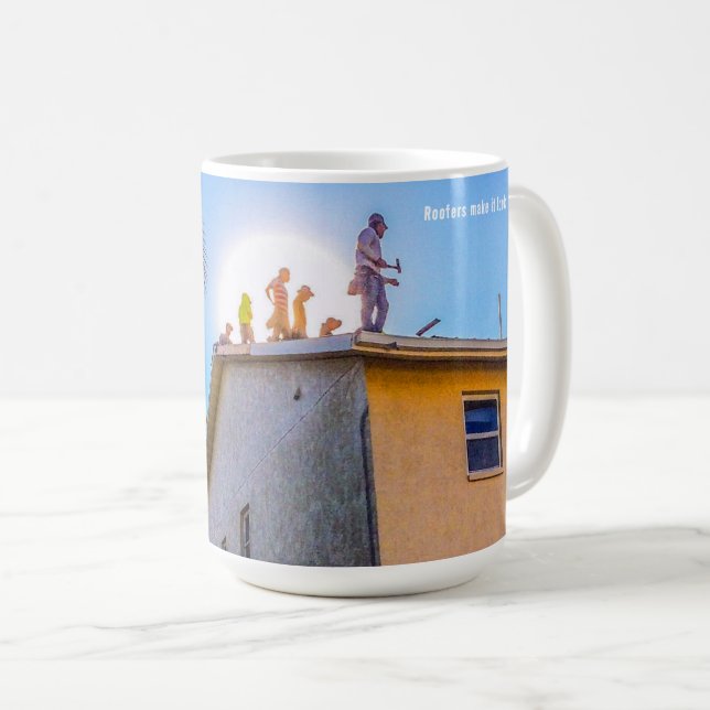 Les toits sur un toit de Mug (Devant droit)