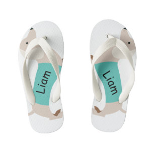 Les tongs de Dachshund pour enfants Customisés de