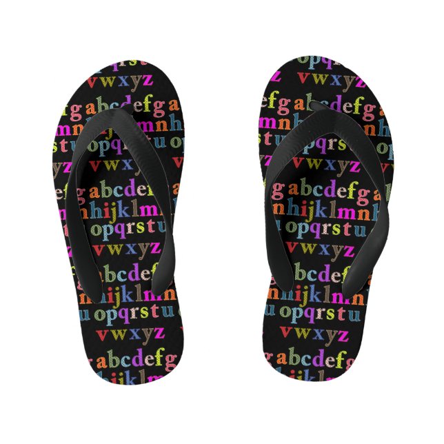 Les tongs de l'enfant Alphabet (Semelle)