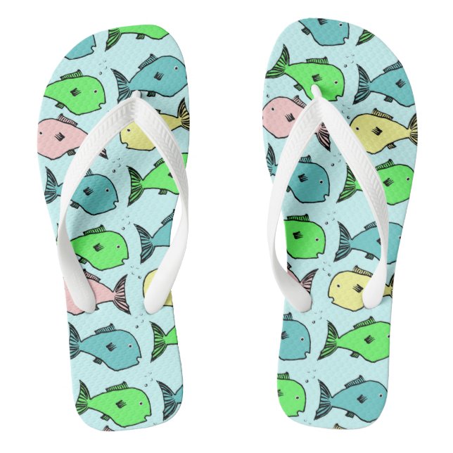 Les tongs de poisson colorés (Semelle)