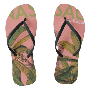 Les tongs des Bahamas tropicales