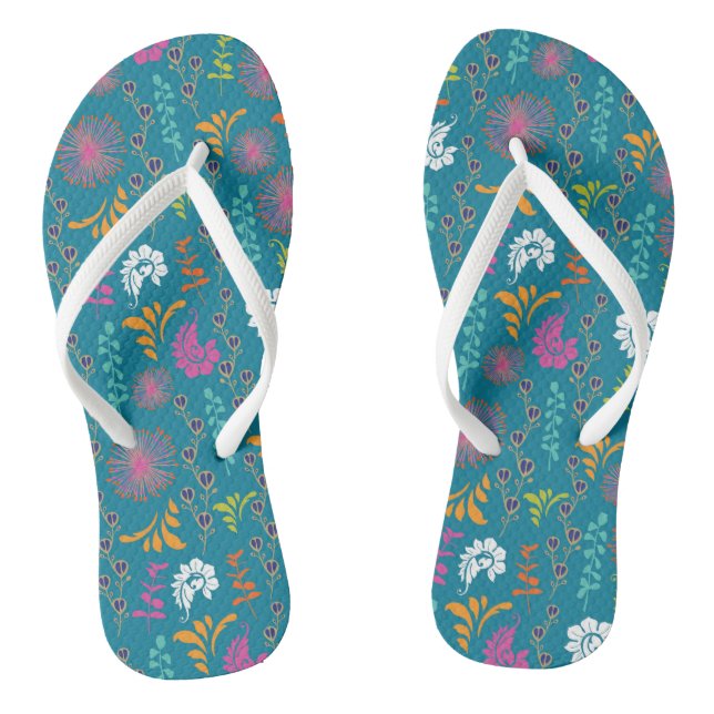 Les tongs floraux d'été (Semelle)
