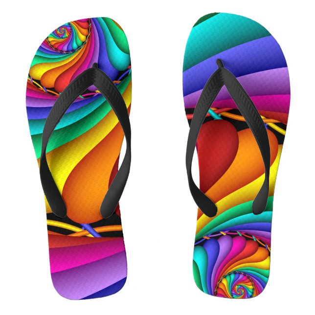 Les tongs LGBT Gay pride de Rainbow Stitchery (Semelle)