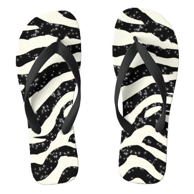 Les tongs Posters de animaux de Zebra Parties scin (Semelle)