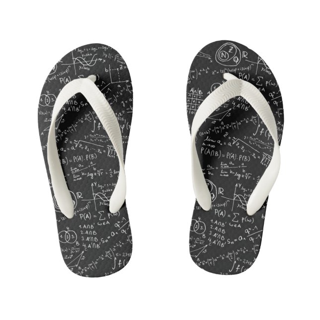 Les tongs pour enfants - Formule mathématique (Semelle)