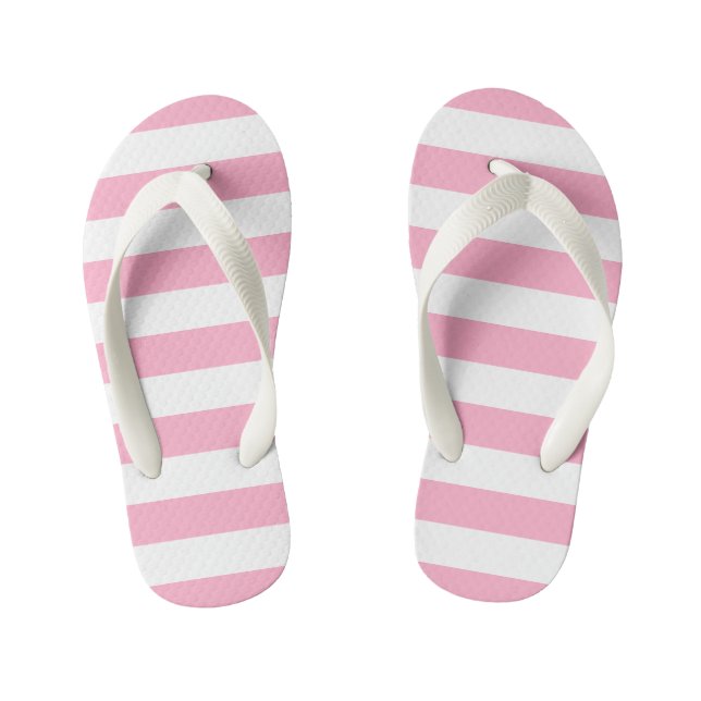 Les tongs roses et blanches pour enfants (Semelle)