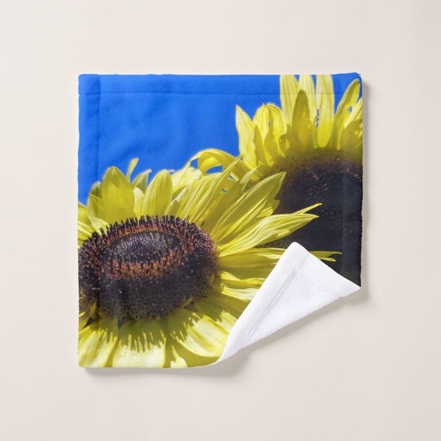 Les tournesols de Moonwalker se tournent vers le c (Gant de toilette)