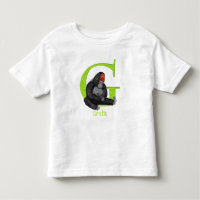 Animal ABC G est pour gorille T-shirt