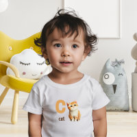C est pour T-shirt pour tout-petit Chat