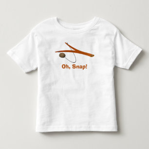 Les Tous Petits Oh, Snap ! T-shirt en jersey fin pour nourrissons