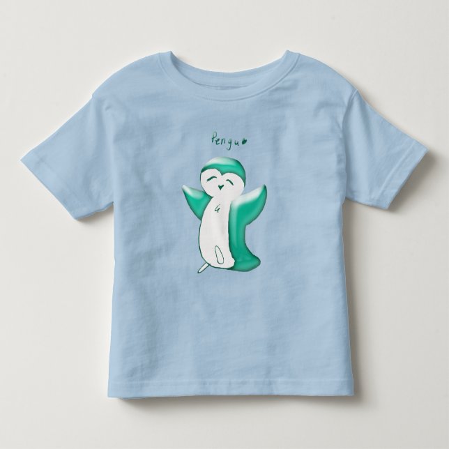Les Tous Petits Pengouin T-shirt pour tout-petit Pengouinou heureu (Devant)